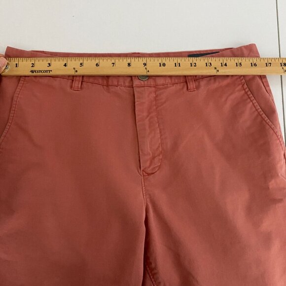 Bonobos Chino Shorts Mens 33 x 11 Washed Red Stretch - Picture 9 of 11